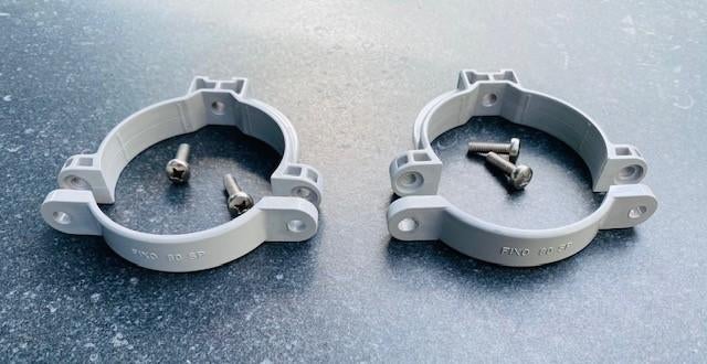 PVC Bevestiging Ronde Afvoerbuis Fixo incl vijzen (€2,5/st), Ophalen of Verzenden, Zo goed als nieuw, PVC, Afvoer