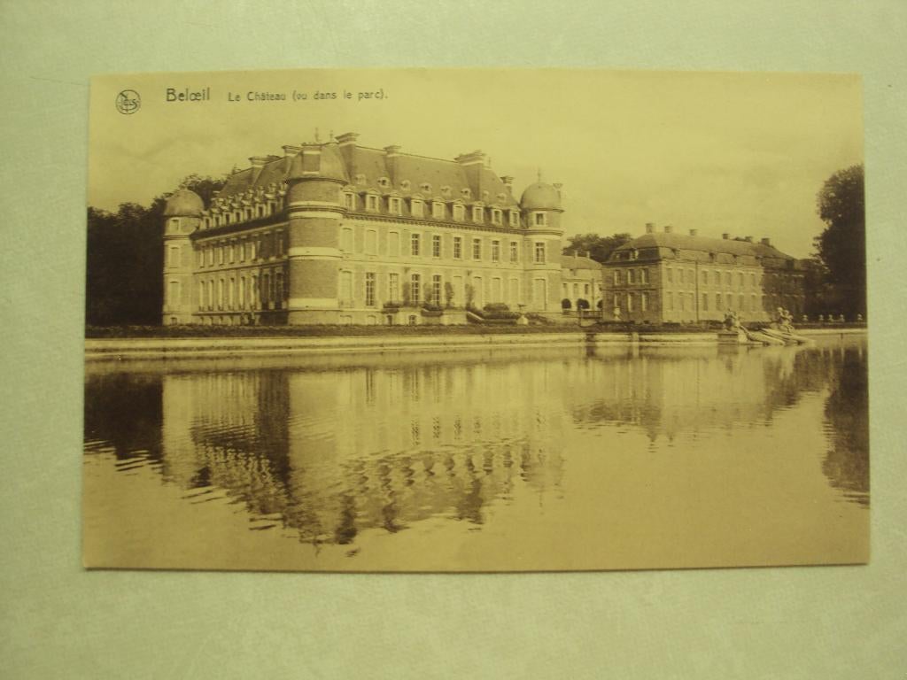 49885 - BELOEIL - LE CHATEAU - VU DANS LE PARC - 2 FOTO'S, Verzenden