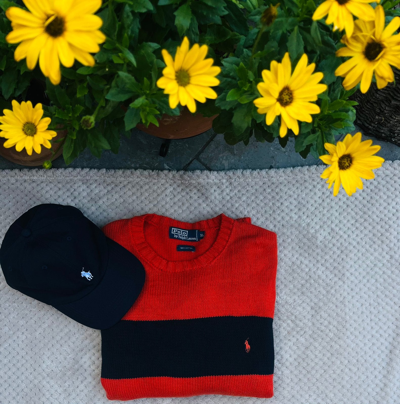Pull à col rond Polo Ralph Lauren en orange/rouge-orange, Enlèvement ou Envoi, Comme neuf, Taille 56/58 (XL), Orange