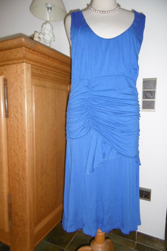 Blauwe dames jurk van Anna Scott, XL, Ophalen of Verzenden