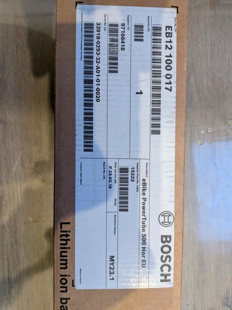 Bosch  smart Powertube 500 nieuw, Enlèvement