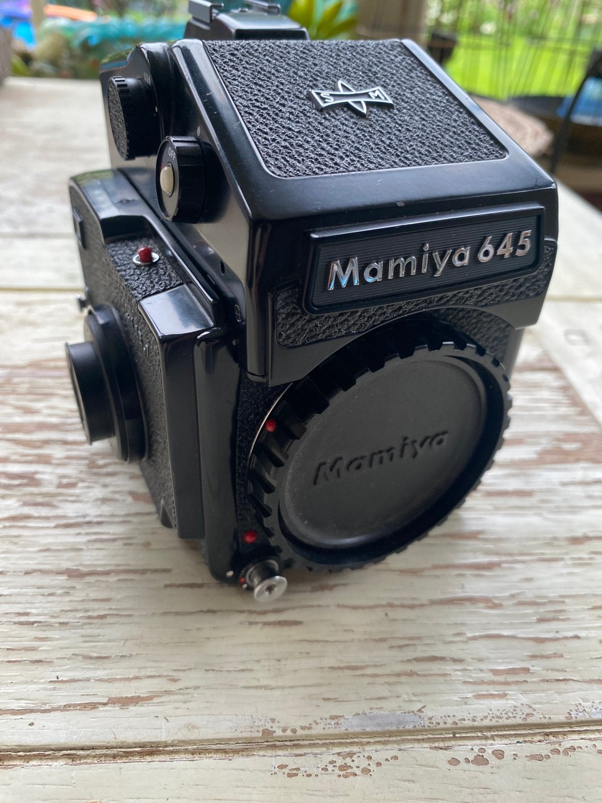 Foto camera Mamiya M645J, Audio, Tv en Foto, Fotocamera's Analoog, Ophalen, Gebruikt