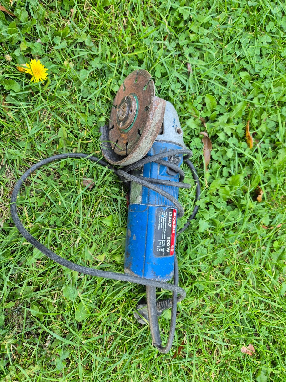 Slijpmachine Bosch, Ophalen