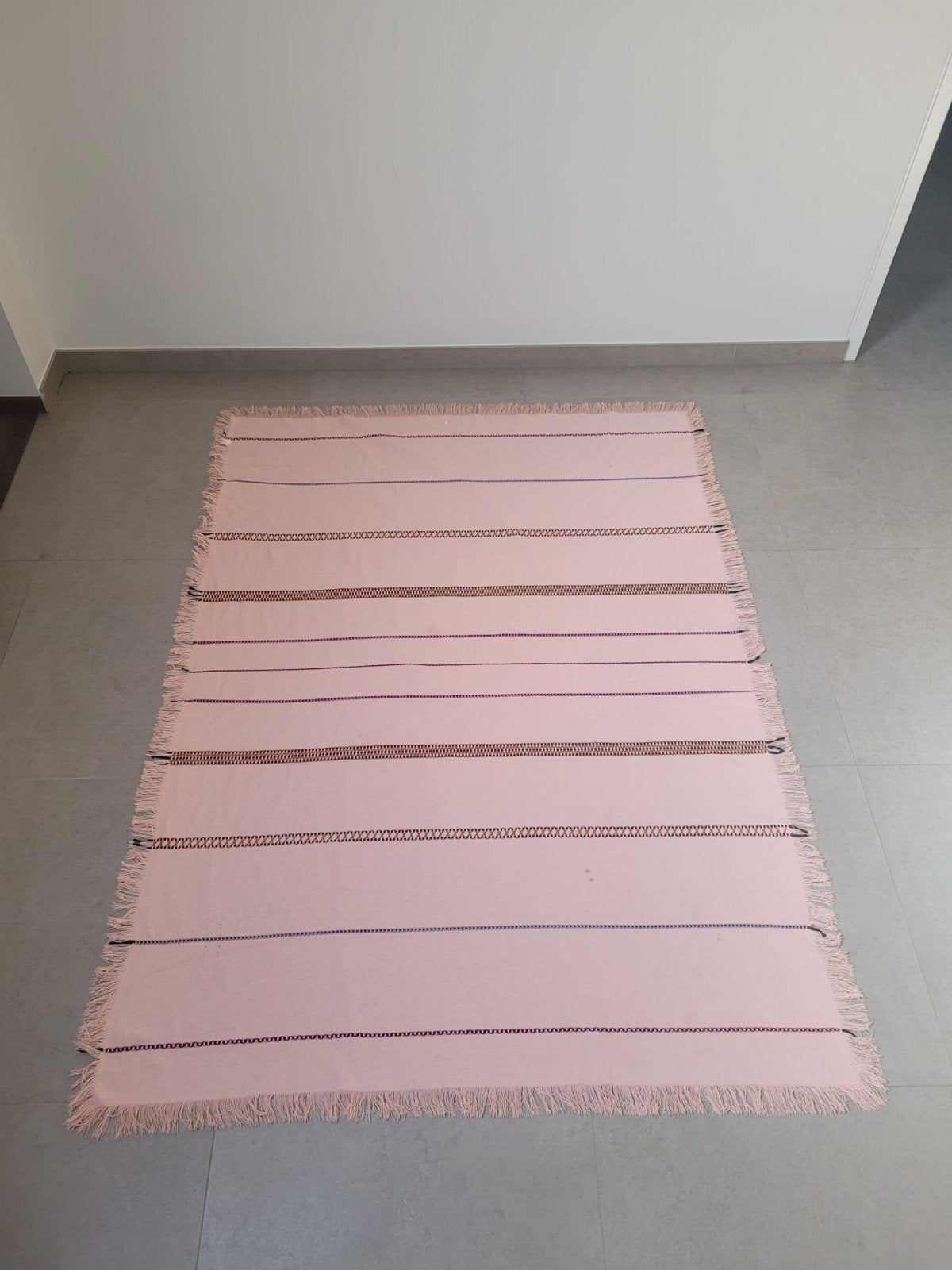 Geborduurd katoenen tafelkleed, 180 cm, Nappe, Coton, Enlèvement