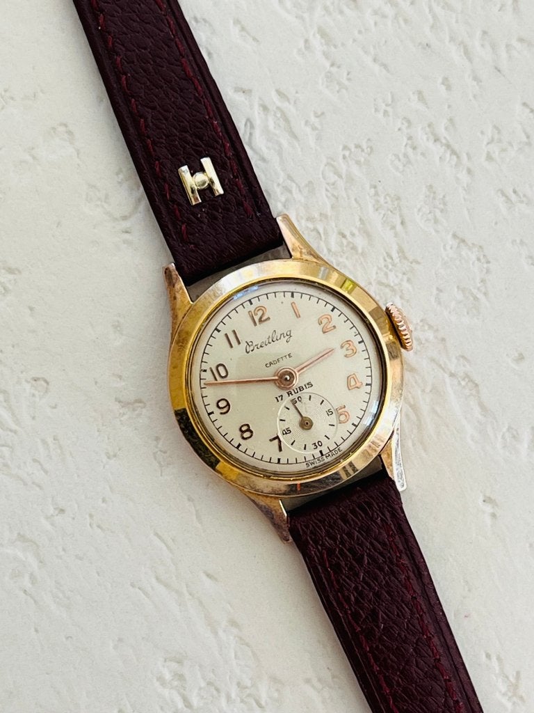 Vintage Breitling Cadette dames horloge, Handtassen en Accessoires, Horloges | Dames, Overige merken, Overige materialen, Polshorloge