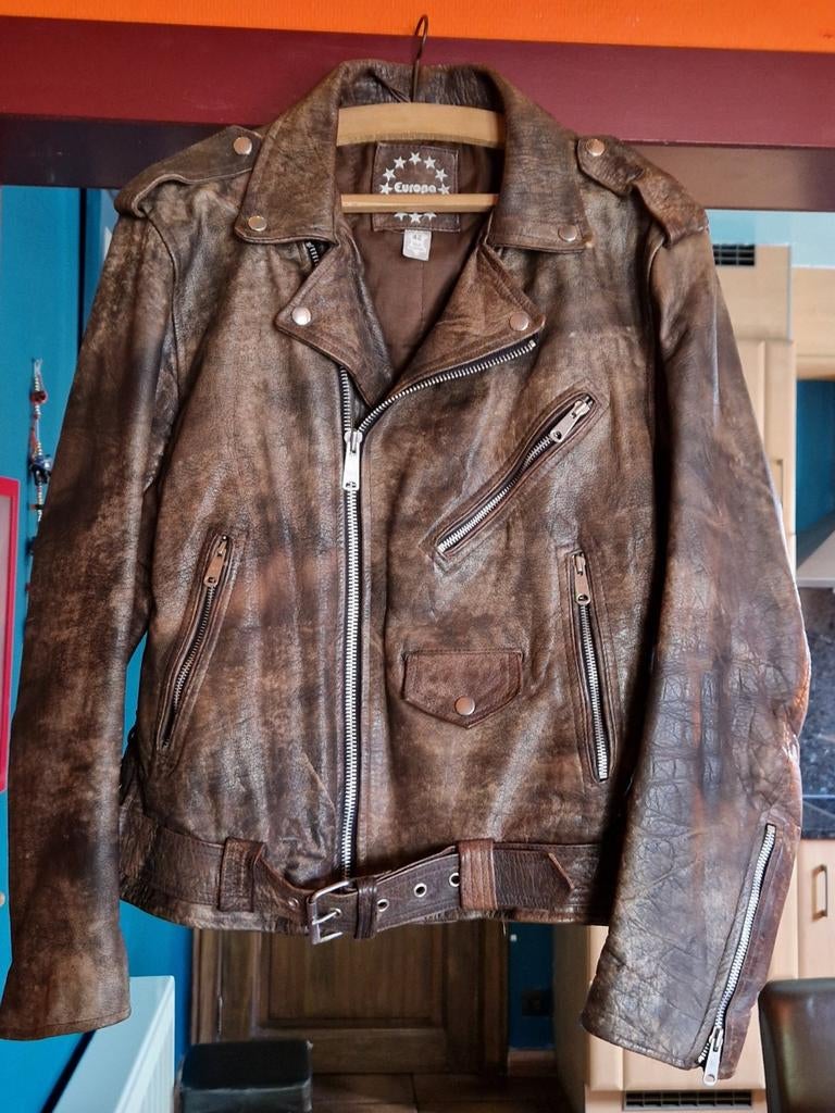 Veste de moto en cuir, Enlèvement ou Envoi