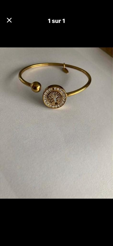 Bracelet en plaque or, Bijoux, Sacs & Beauté, Enlèvement, Utilisé, Or, Or
