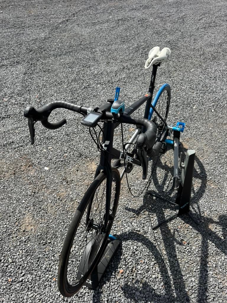 Cube Attain 60 aluminium superlite Garmin tacx T3, Fietsen en Brommers, Ophalen, Zo goed als nieuw, Aluminium