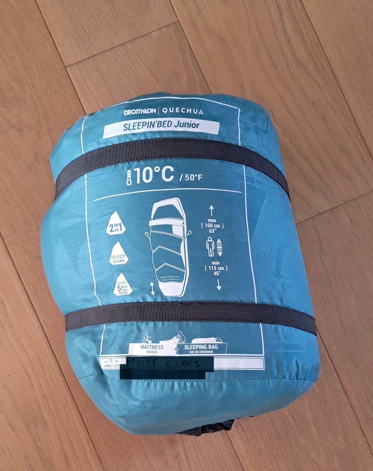 Slaapzak met matras, Ophalen