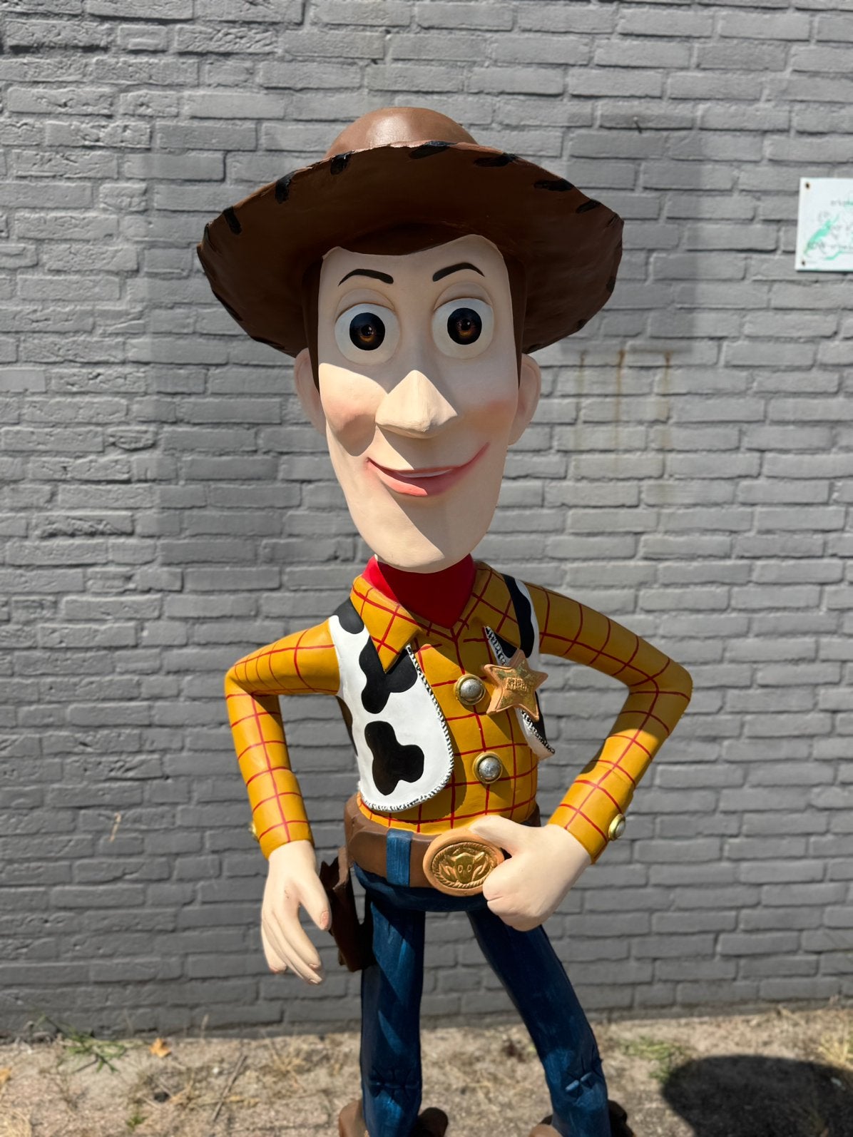 Woody Toy Story beeld XXXL, Ophalen, Overige figuren, Gebruikt, Beeldje of Figuurtje