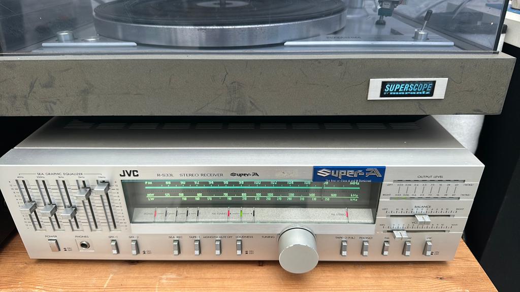 Receiver JVC met equalizer, Audio, Tv en Foto, Versterkers en Ontvangers, Ophalen of Verzenden, Zo goed als nieuw, JVC