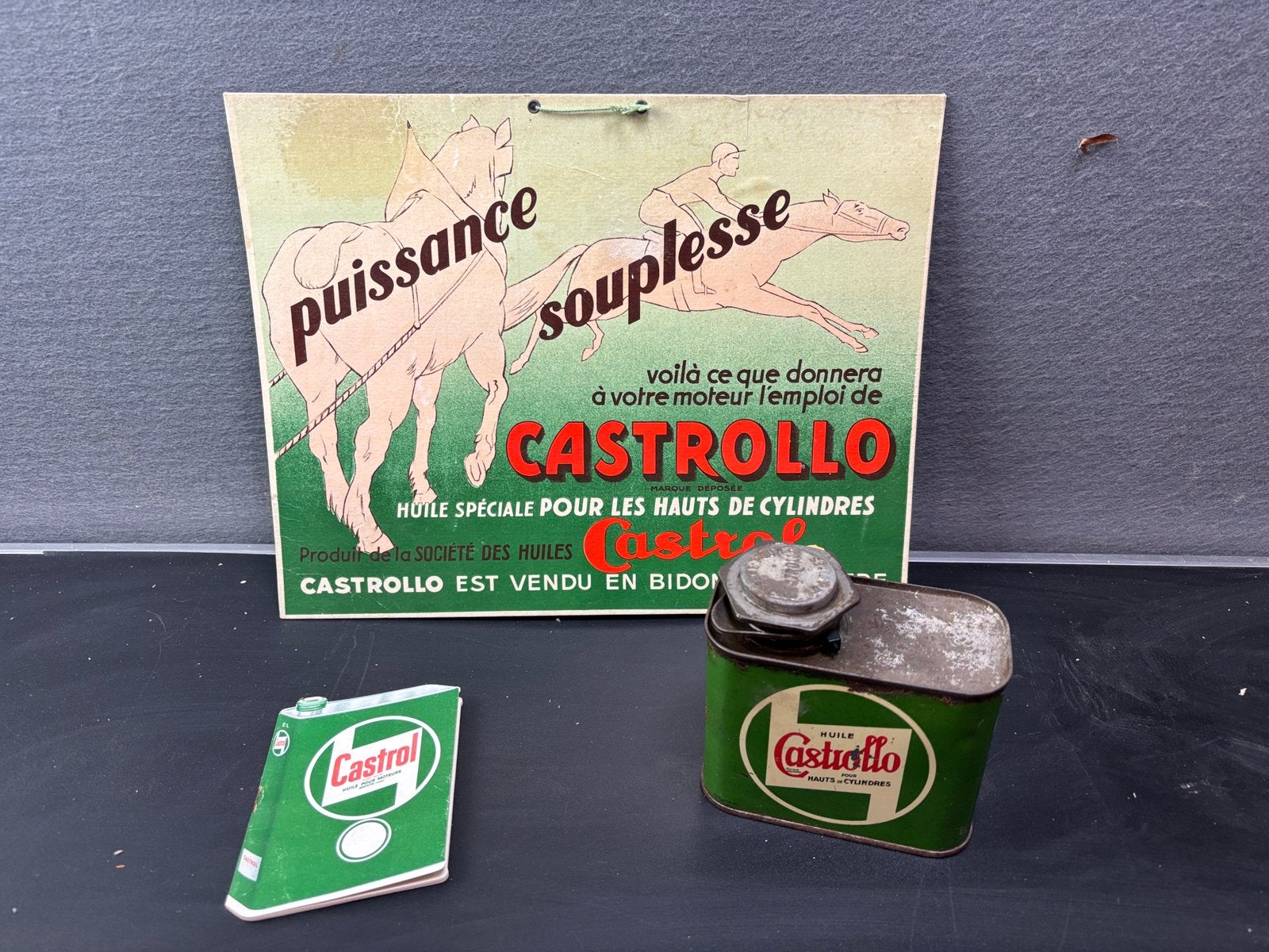 Castrol Castrollo, set van 3 reclame itims, Ophalen of Verzenden, Zo goed als nieuw