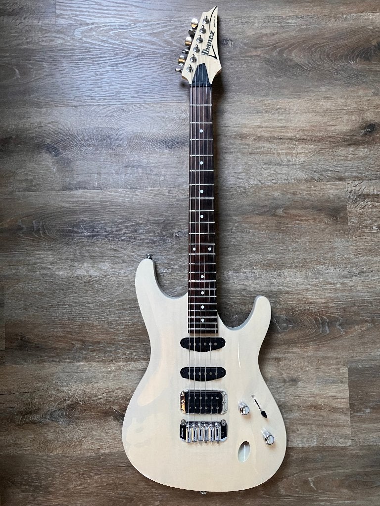 Ibanez Series SA160AH Stained White  - 2017, Enlèvement ou Envoi, Comme neuf, Solid body, Ibanez