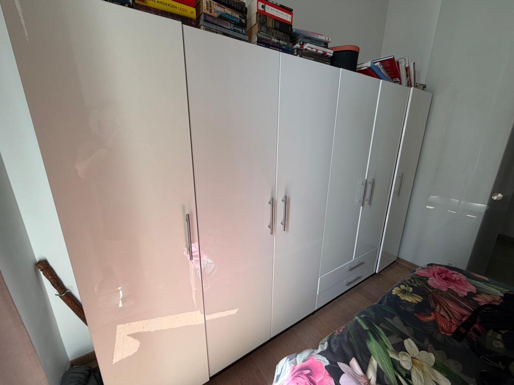 IKEA PAX kledingkasten – hoogglans wit – ruime opstelling, Enlèvement, Utilisé