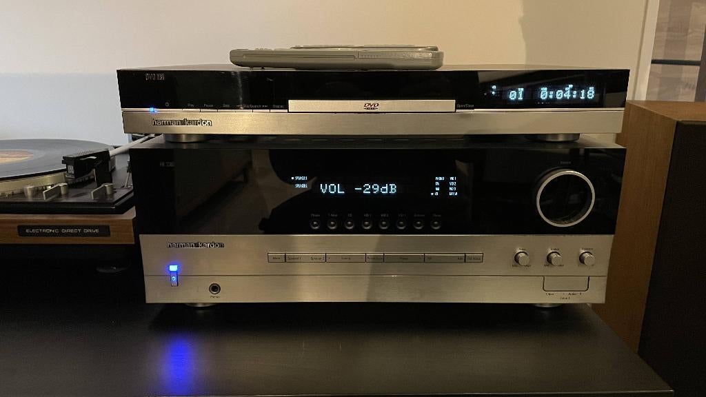 harman/kardon HK3380 stereo receiver plus DVD/CD 23, Ophalen, Stereo