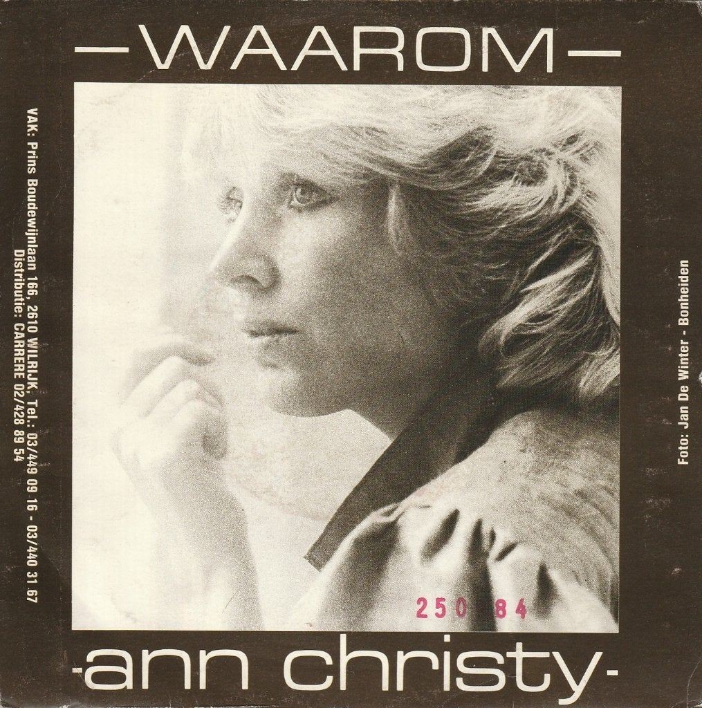 Ann Christy - Waarom - Belpop, Gebruikt, 7 inch, Overige typen, Nederlandstalig