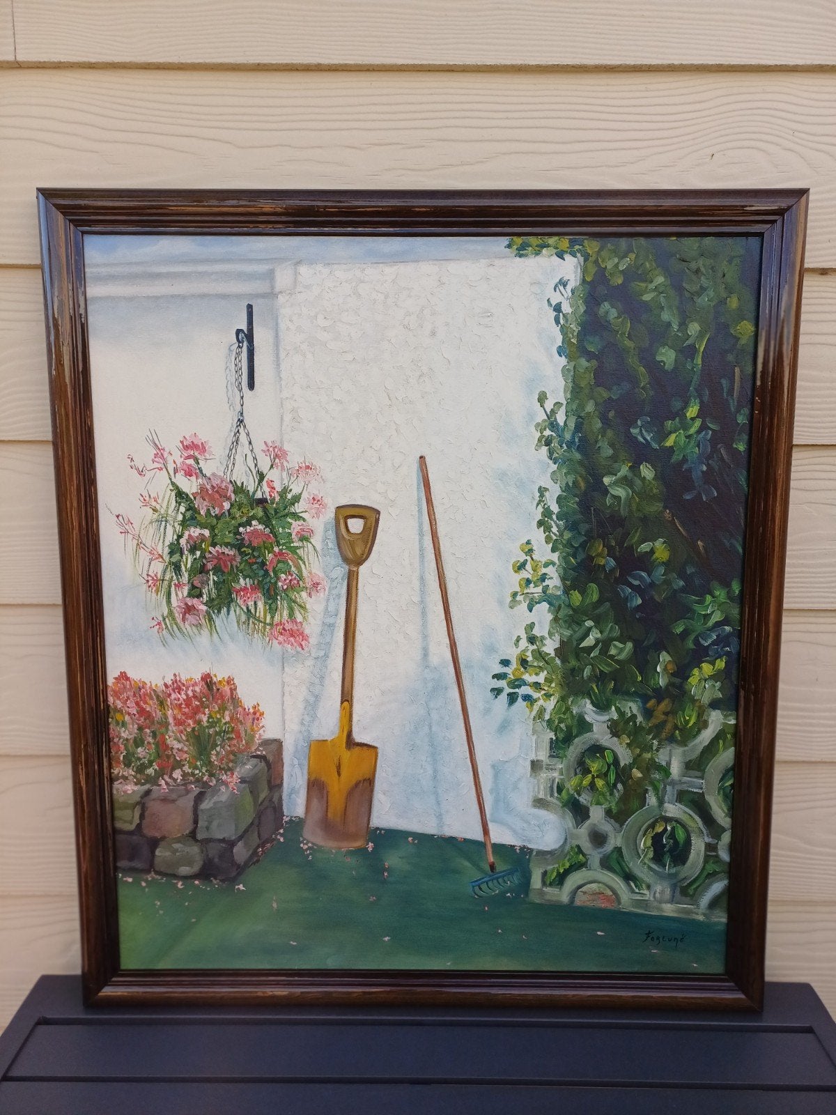Peinture sur toile., Antiquités & Art, Enlèvement, Autres styles, Toile, Nature morte