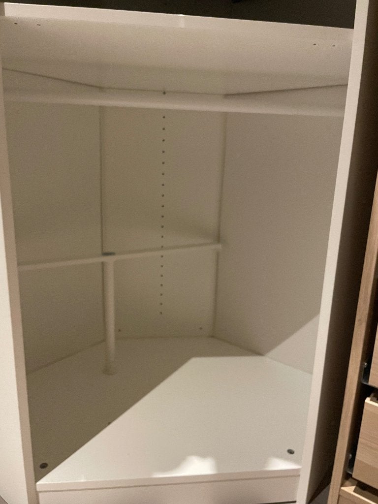 Hoek klerenkast, Maison & Meubles, Armoires | Penderies & Garde-robes, 25 à 50 cm, Hoekkast, Avec espace de penderie, Utilisé