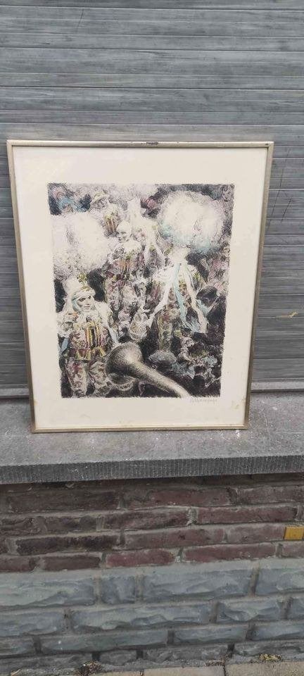 Lithographie gilles signe Albert chavepeyer, Antiek en Kunst, Kunst | Litho's en Zeefdrukken, Lithografie, Ophalen of Verzenden