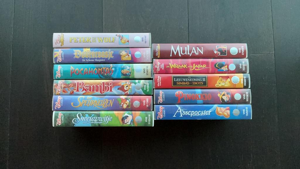 VHS cassettes Disney 2€/stuk, Enlèvement, Utilisé