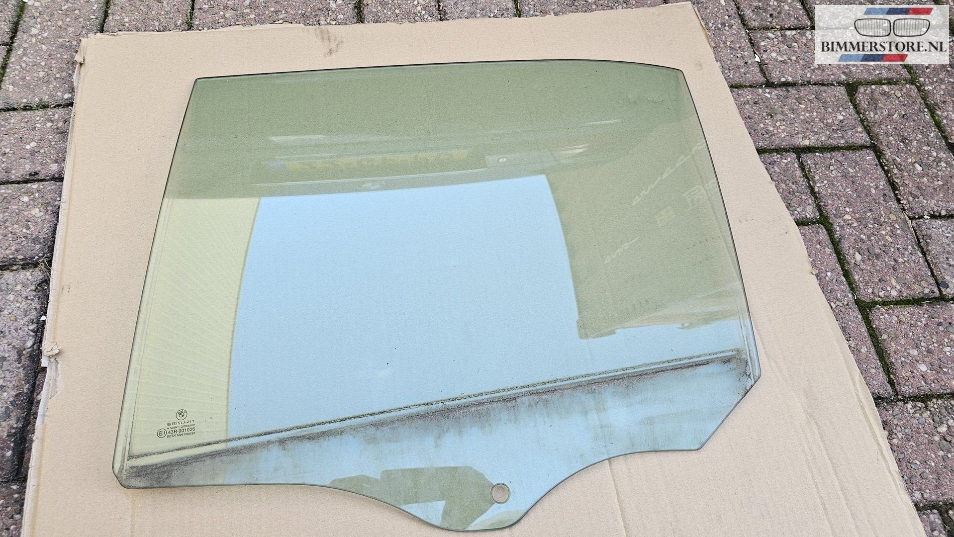Zijruit raam groen links achter BMW 7 serie E38 51348163845, Gebruikt, -, Deur, Ophalen of Verzenden