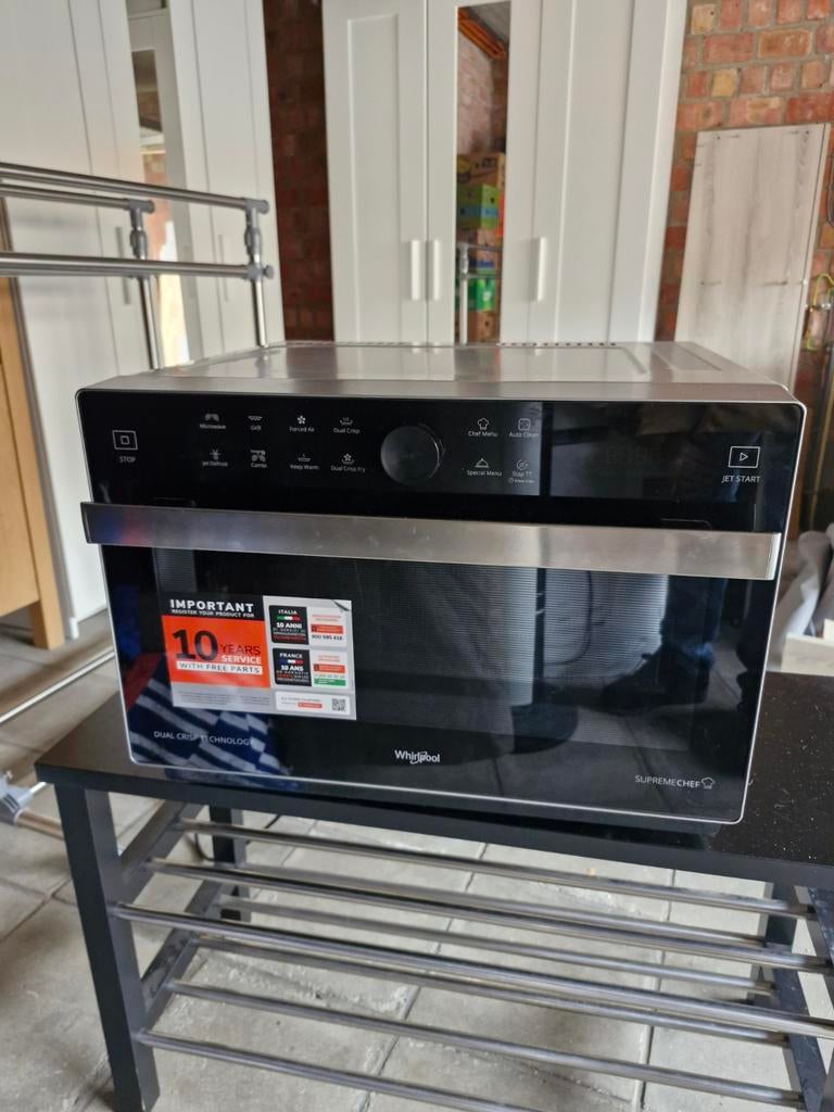 Combioven whirlpool te koop, Electroménager, Four avec gril, Comme neuf, Enlèvement, Moins de 45 cm