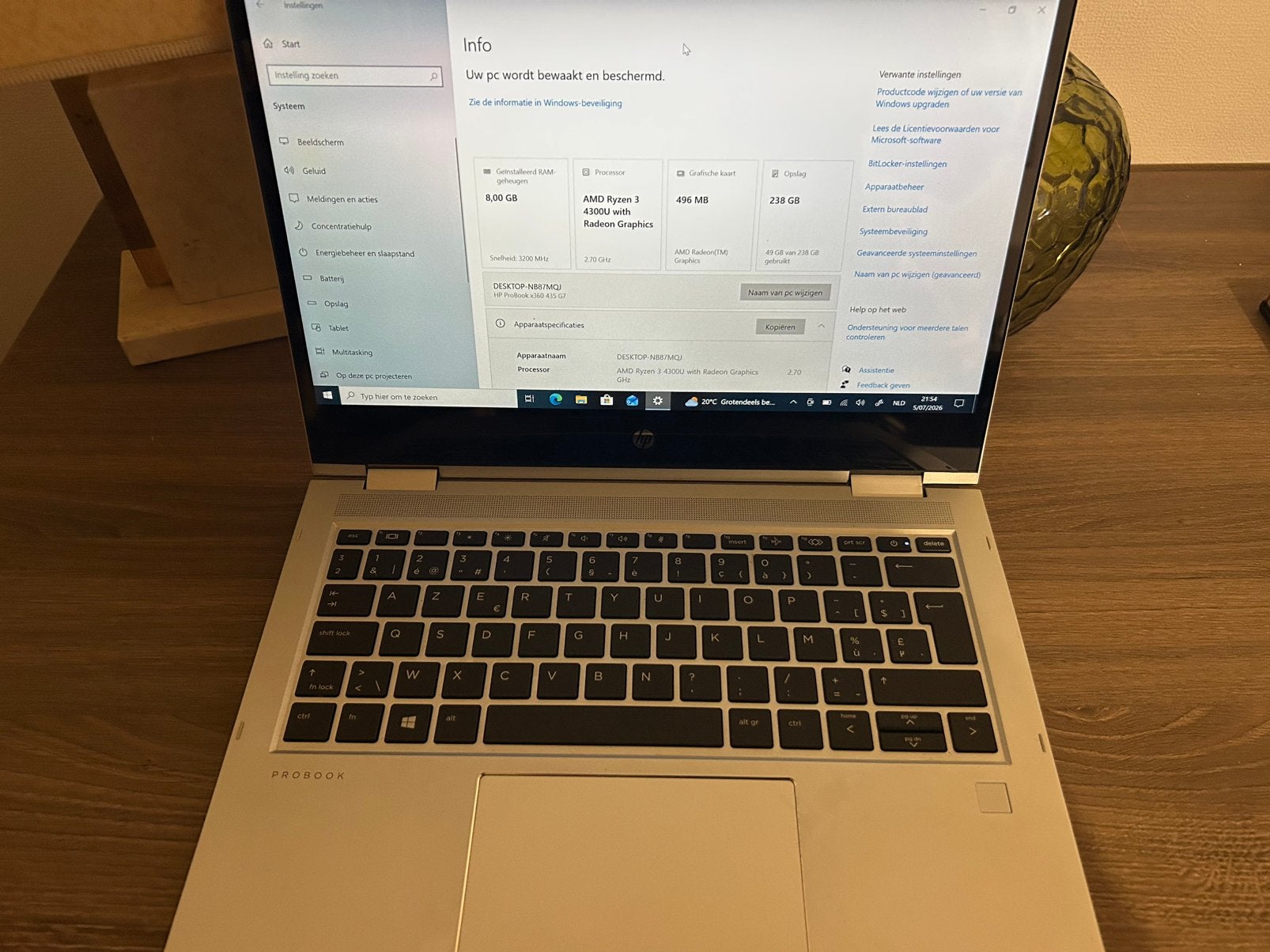 Hp probook, Ophalen, Gebruikt, 8 GB, SSD