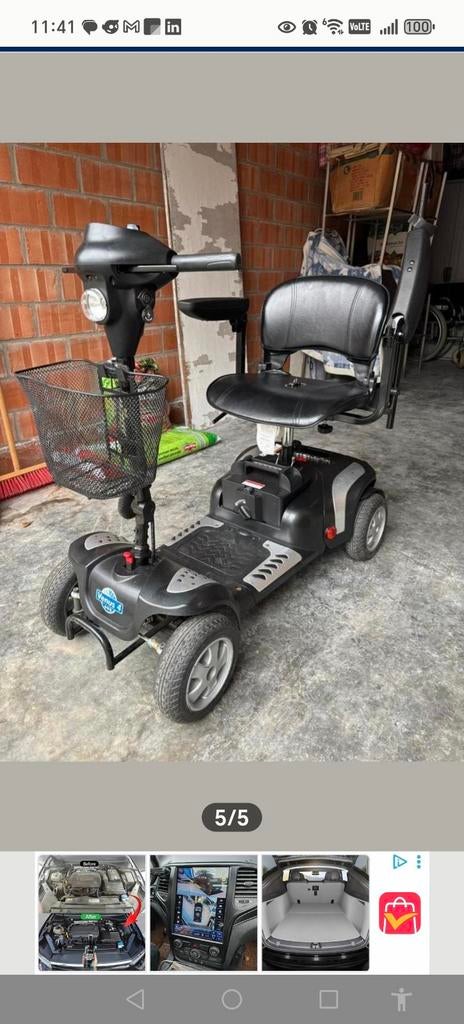 Scooter PMR invalide électrique, Ophalen