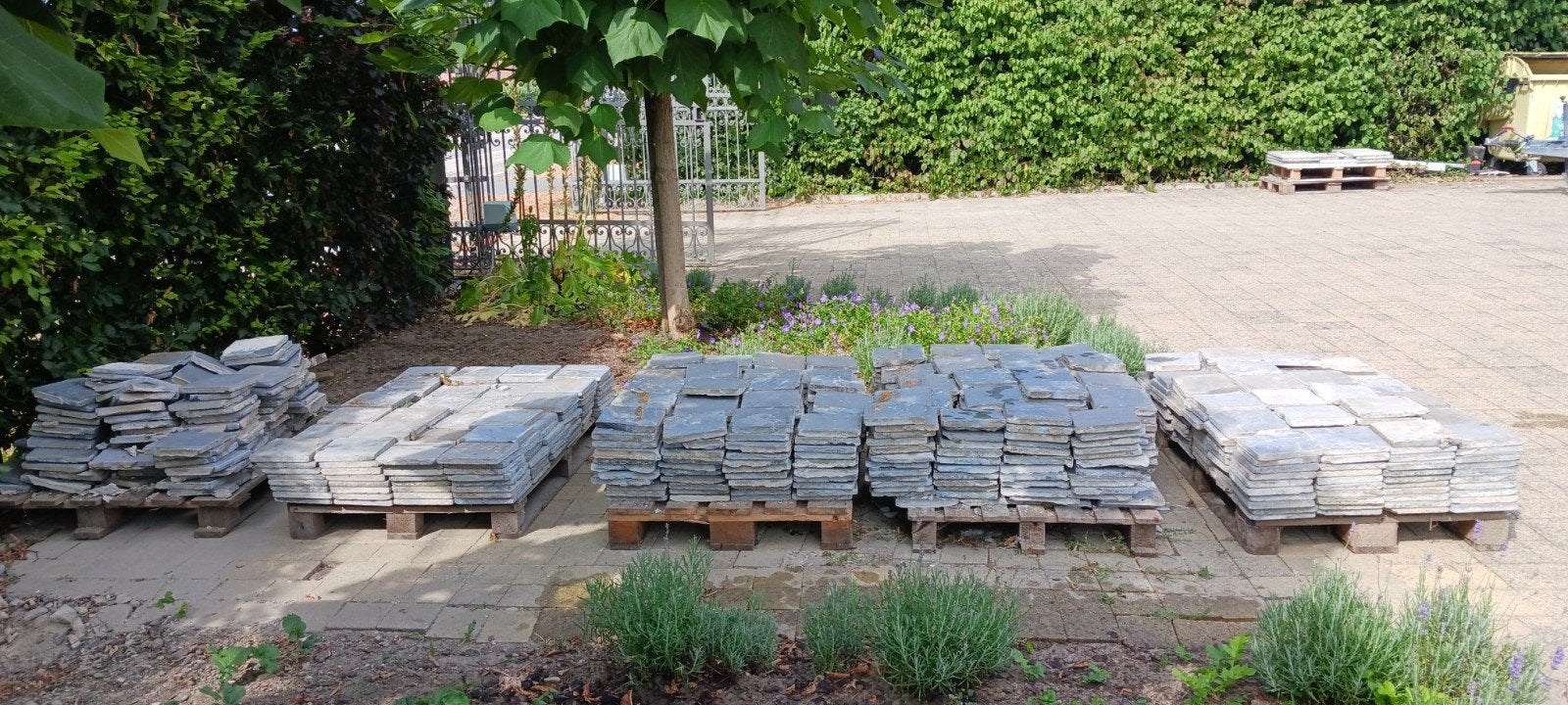 Carrelage en pierre bleue, Jardin & Terrasse, Enlèvement