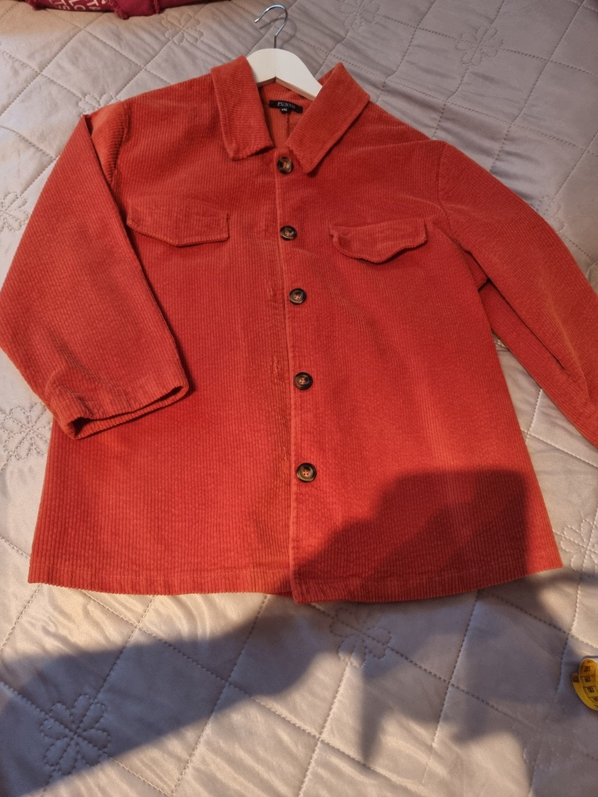 Punto corduroy overshirt – roest oranje – XXL, Kleding | Dames, Grote Maten, Trui of Vest, Oranje, Ophalen of Verzenden, Zo goed als nieuw