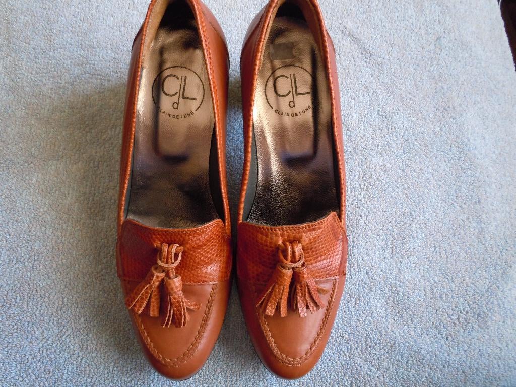 Speciale damesschoentjes, Ophalen, Schoenen met lage hakken, Bruin, Nieuw