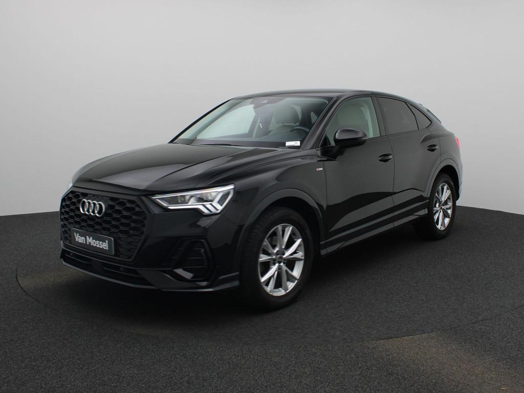 Audi Q3 Sportback 45 TFSI S tronic S Line Drive select| Elek, Auto's, 245 pk, Stof, Gebruikt, Zwart