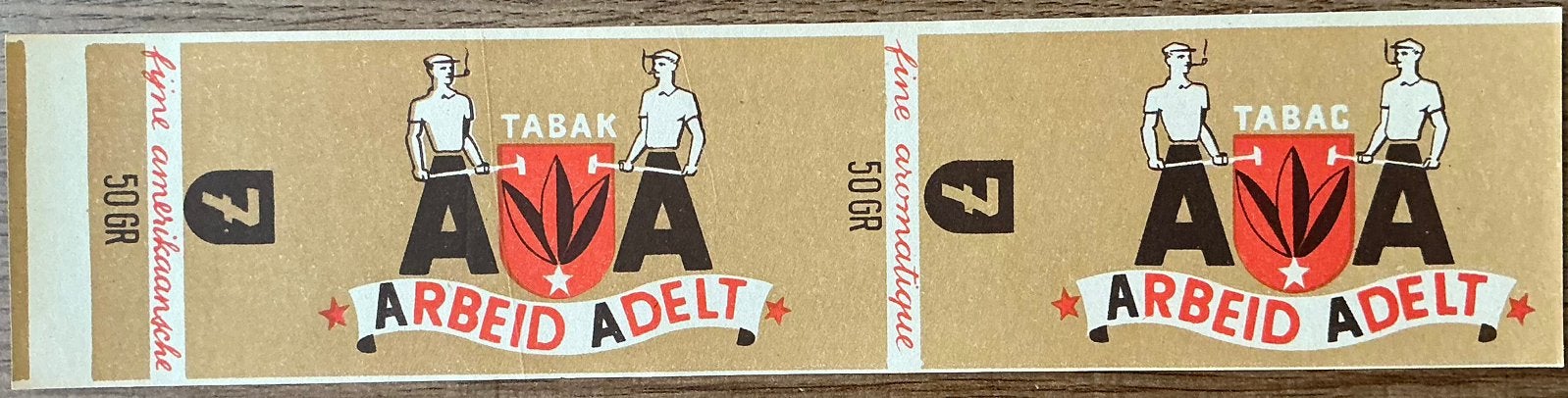 Ancien emballage à tabac ARBEID ADELT, Enlèvement ou Envoi, Comme neuf, Autres types