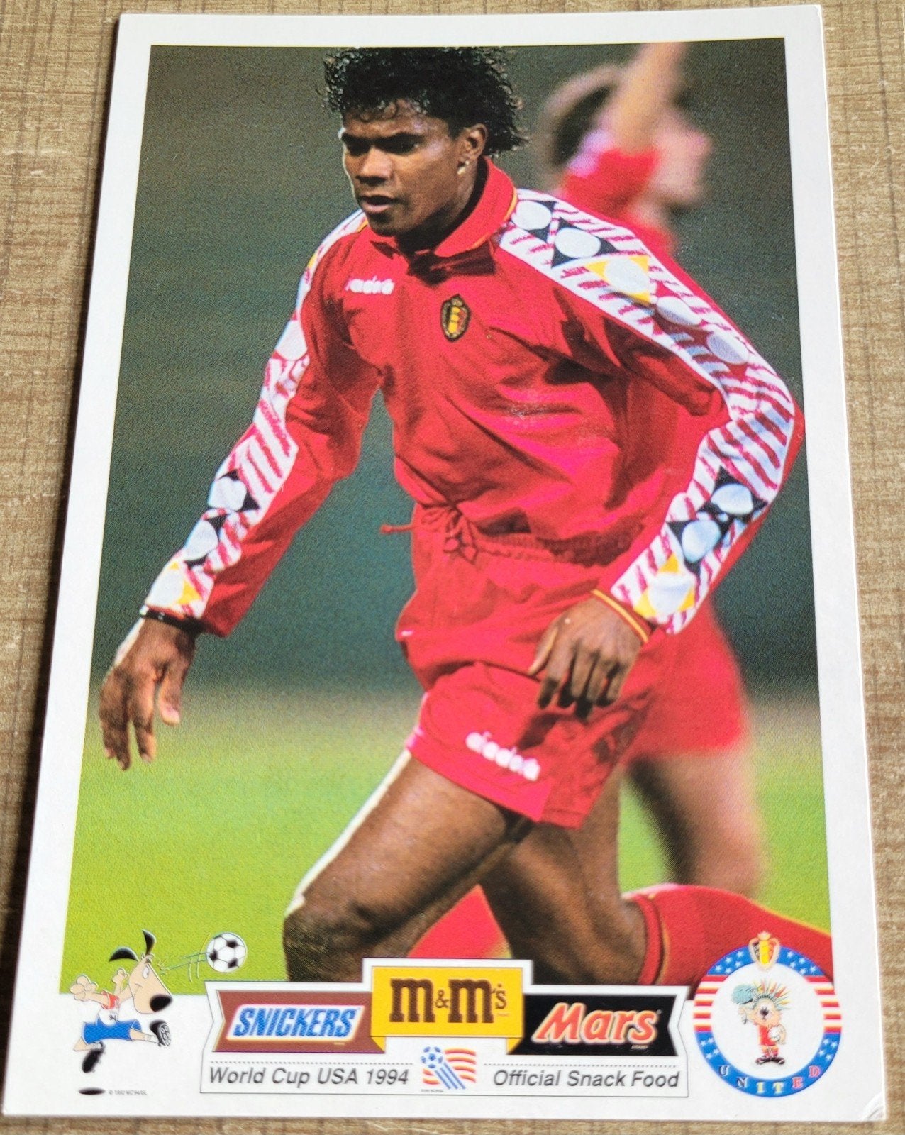 Postkaart World Cup USA 1994: Luis Oliveira, Ophalen of Verzenden, Gebruikt, Poster, Plaatje of Sticker