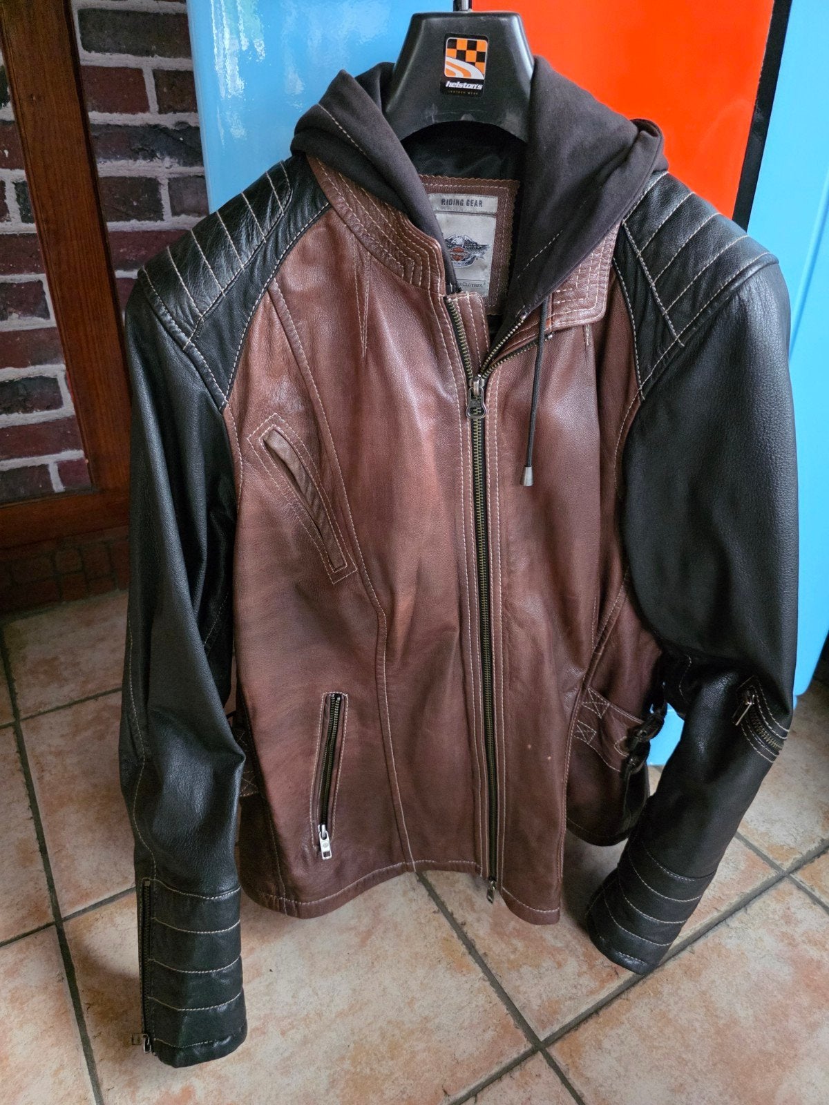 Blouson cuir Femme Harley-Davidson, Ophalen, Tweedehands, Jas | leer