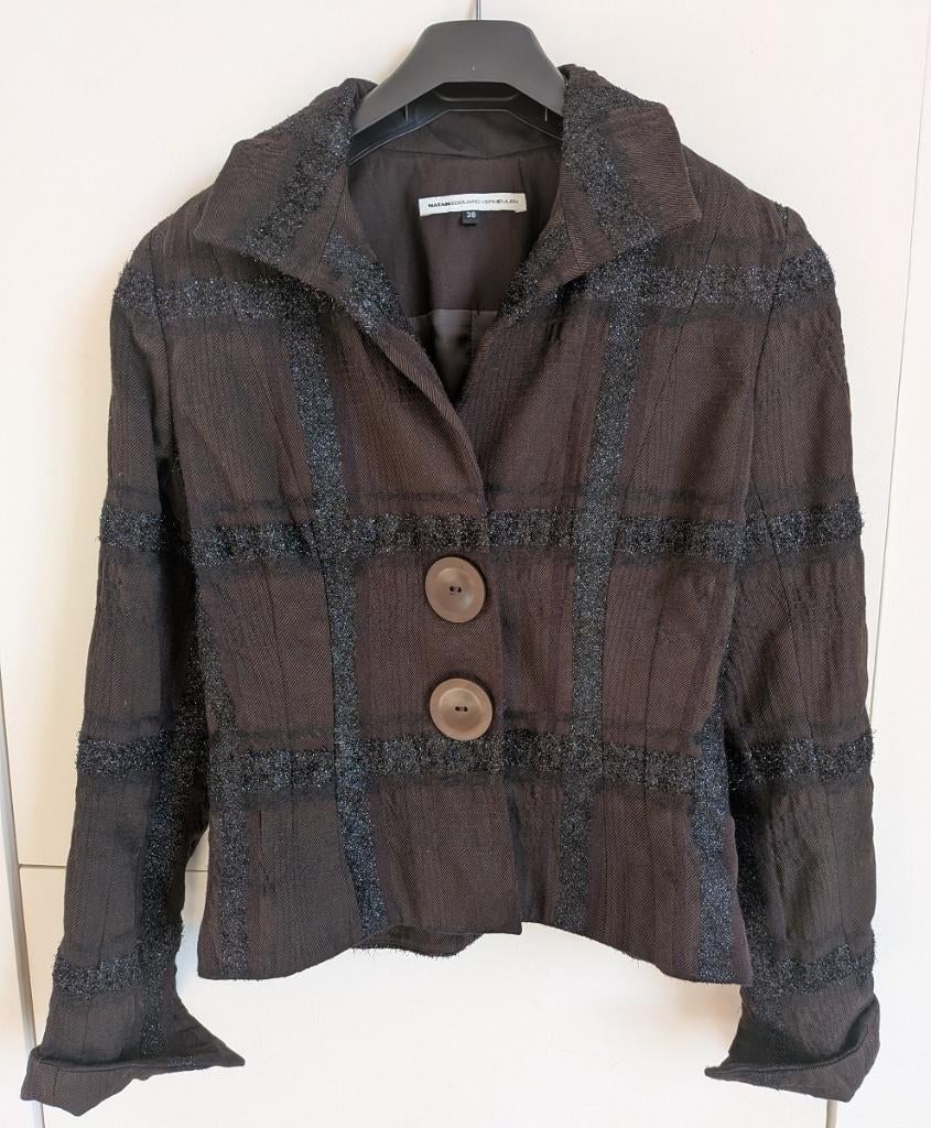 Natan Edouard Vermeulen bruine blazer - Maat 38, Maat 38/40 (M), Bruin, Ophalen of Verzenden, Jasje