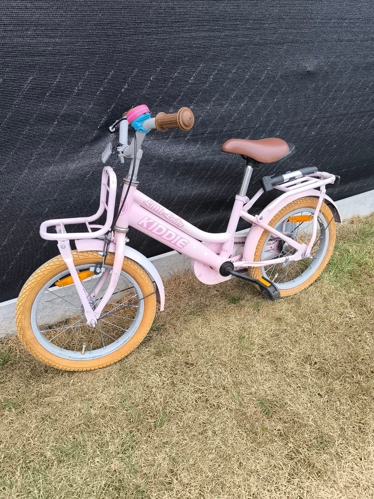 Kinderfiets 16 inch – roze – goede staat, Enlèvement, Utilisé, Frein sur jante, 16 à 20 pouces