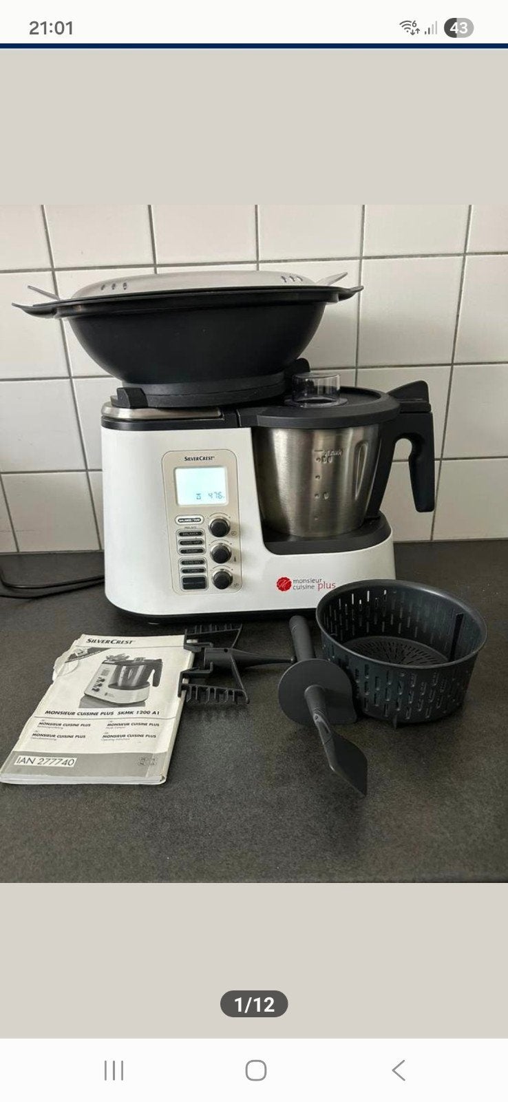 Silvercrest monsieur Cuisine plus, Ophalen
