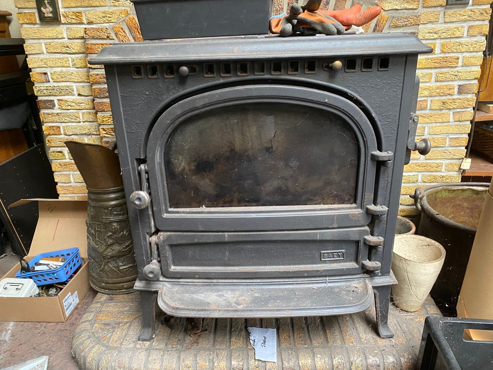 Saey 92 hout en kolenkachel, Enlèvement, Utilisé, Bois, Autoportant