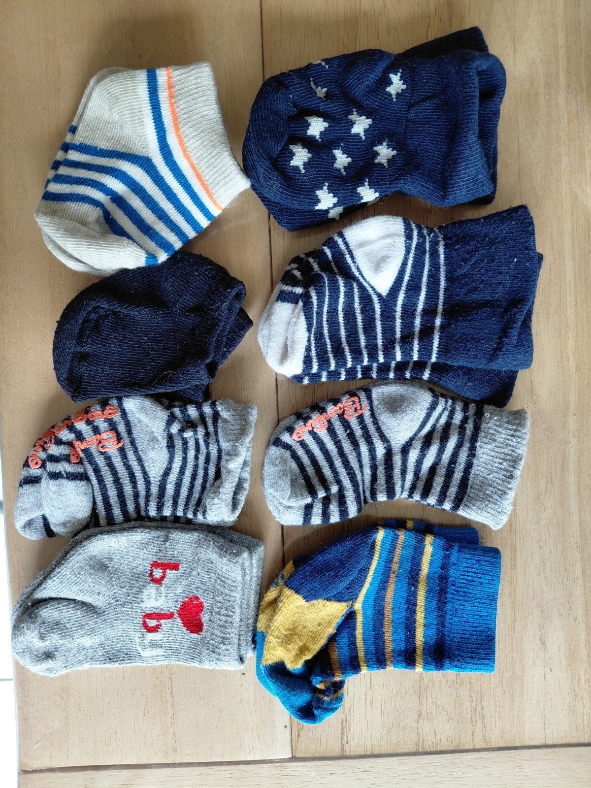 8 paar babykousjes maat 18-20, Enfants & Bébés, Vêtements de bébé | Chaussures & Chaussettes, Garçon, Comme neuf, Enlèvement, Chaussettes
