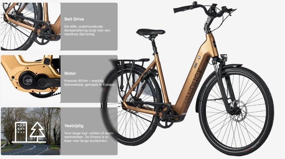 van dijck kronos ook met hypershift, actie actie, Vélos & Vélomoteurs, Vélos électriques, Neuf, 47 à 51 cm, Enlèvement