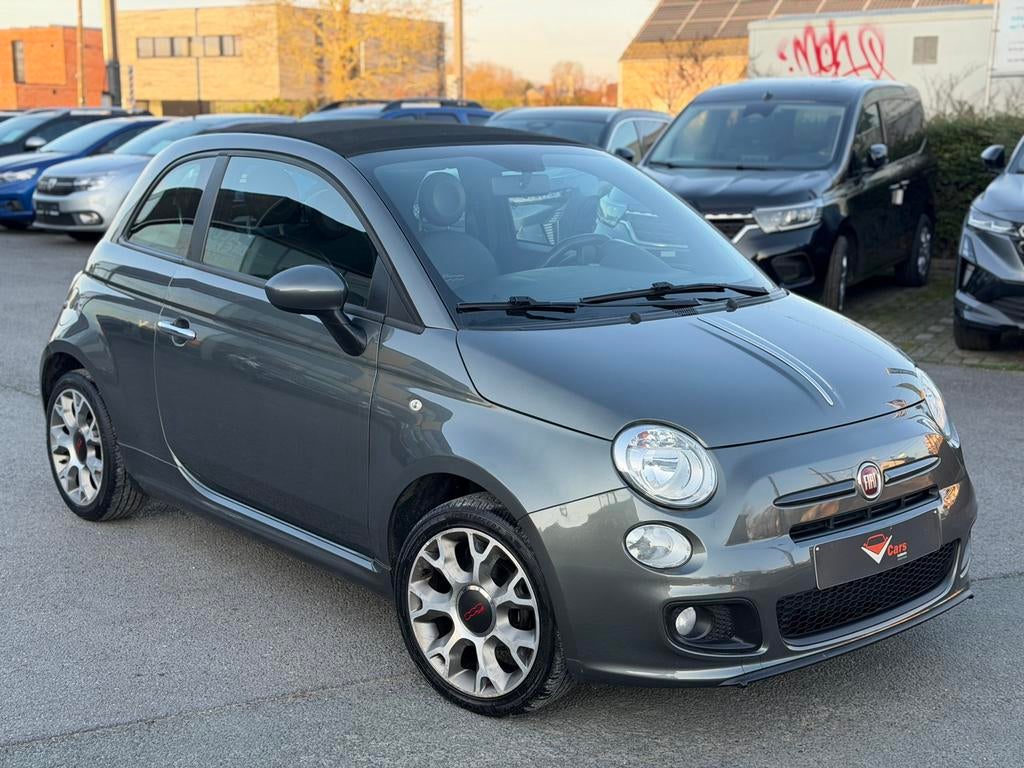 Fiat 500c cabrio benzine airco PERFECTE STAAT+ keuring vvk, Auto's, Euro 5, Bedrijf, Radio, 500C