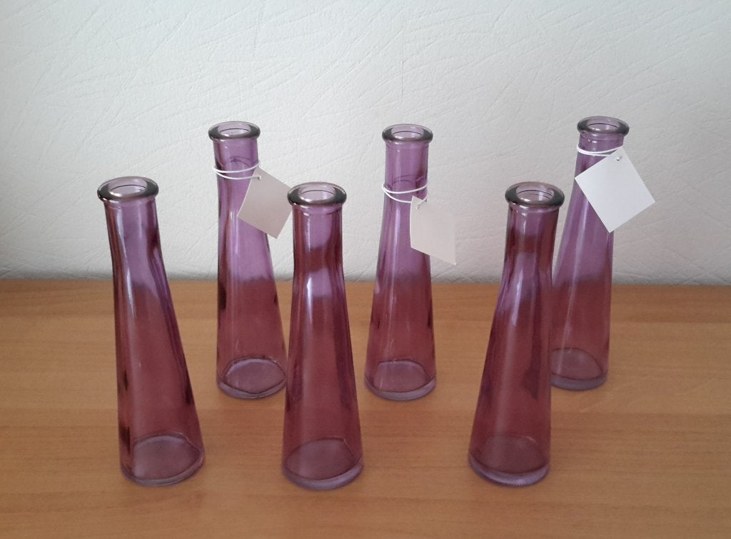 Lot / partij paarse flesjes / vaasjes ( NIEUW ), Ophalen of Verzenden, Nieuw