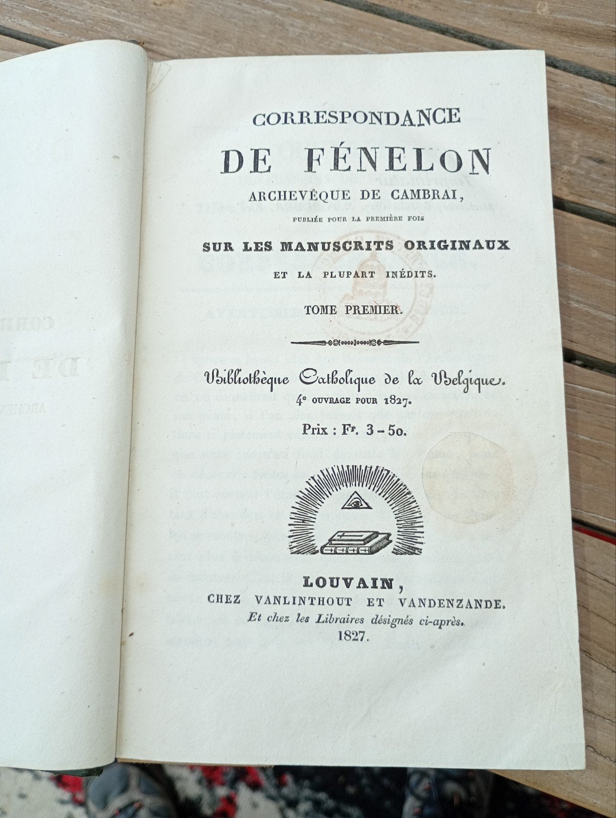 Antiek boek 1827, Ophalen of Verzenden, Gelezen