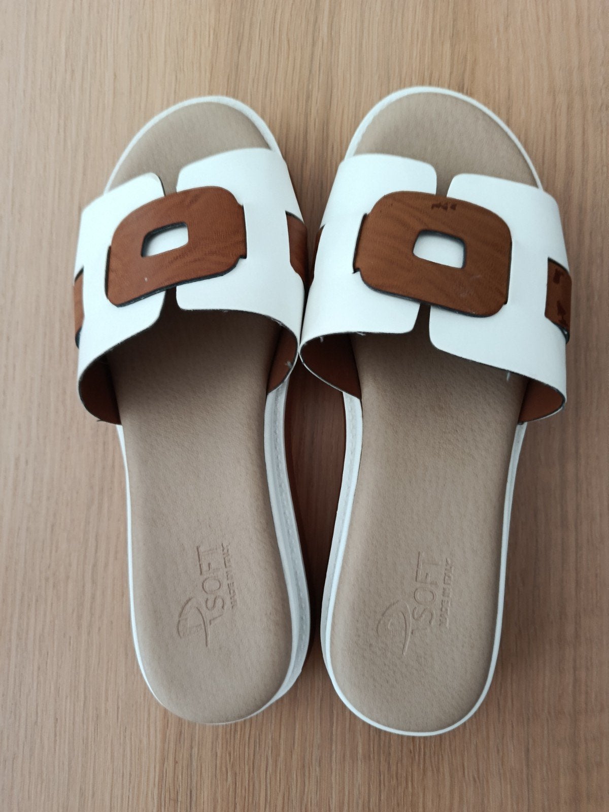 Superbes mules taille 39, Enlèvement ou Envoi, Comme neuf, Blanc, Sabots