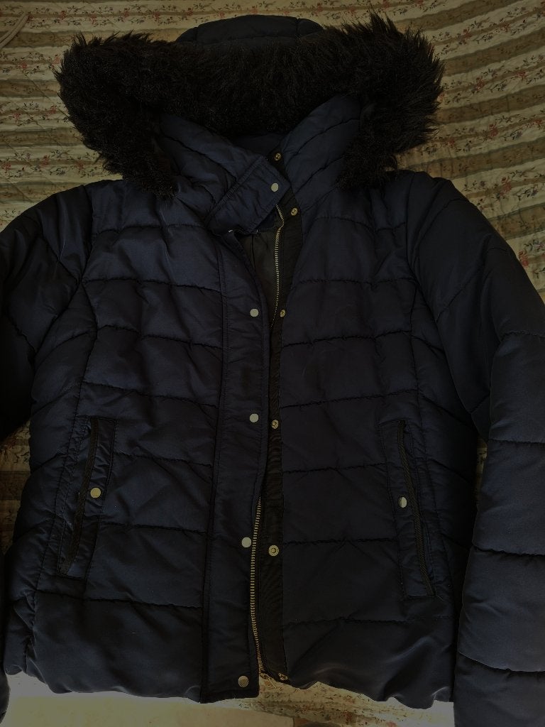 MARINEBLAUWE JAS - MAAT 42, Kiabi, Ophalen, Zo goed als nieuw, Blauw