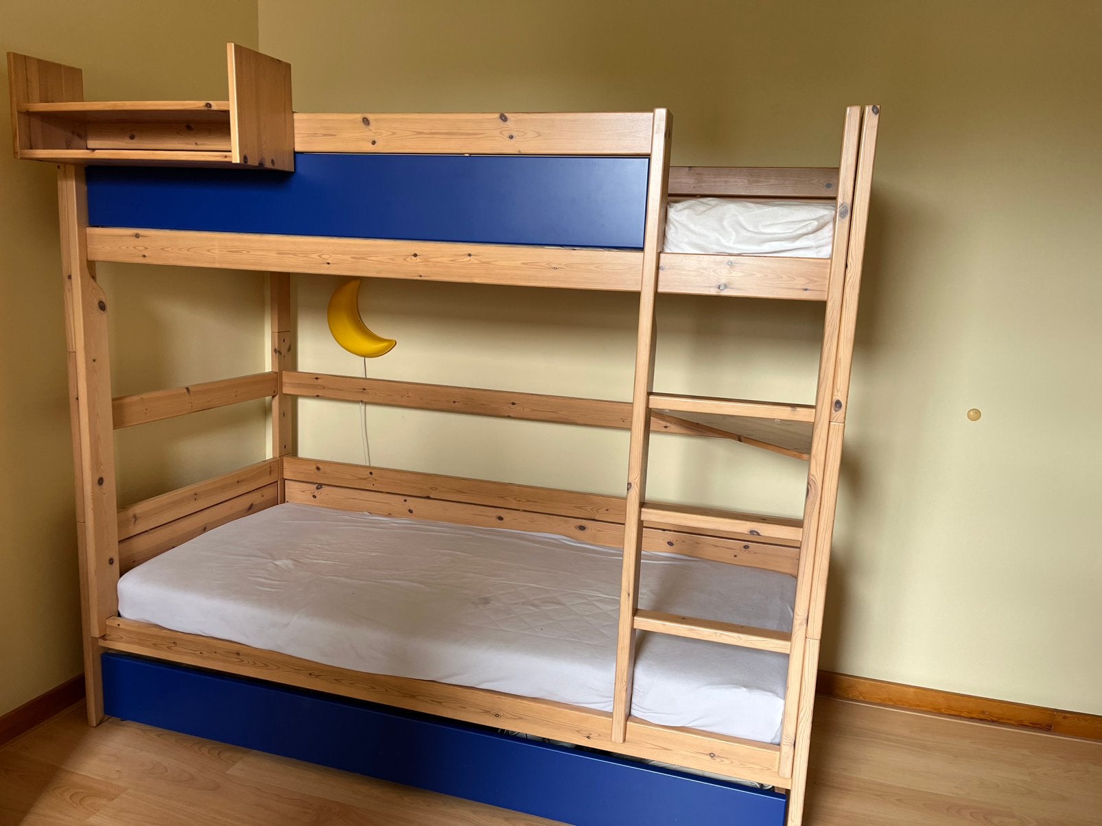 Massief houten stapelbed, Ophalen, Gebruikt, Stapelbed
