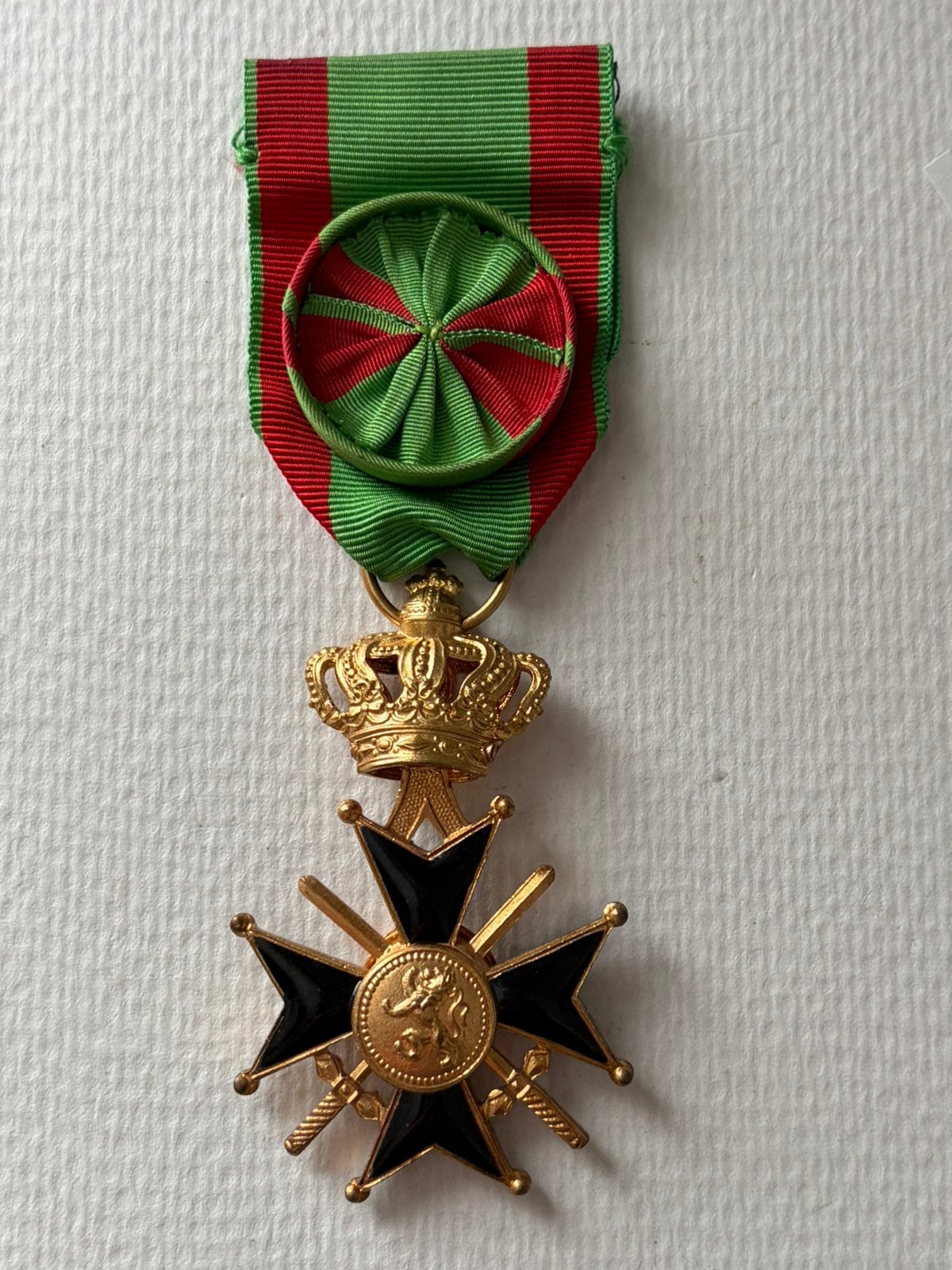 Militair kruis 1 st klasse, Ophalen of Verzenden, Landmacht, Lintje, Medaille of Wings