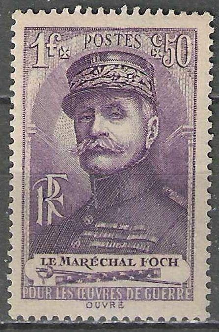 France 1940 - Yvert 455 - Maréchal Ferdinand Foch (PF), Envoi, Non oblitéré
