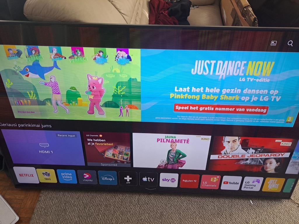 LG smart tv 75" met kapot scherm, Ophalen, LG, Smart TV